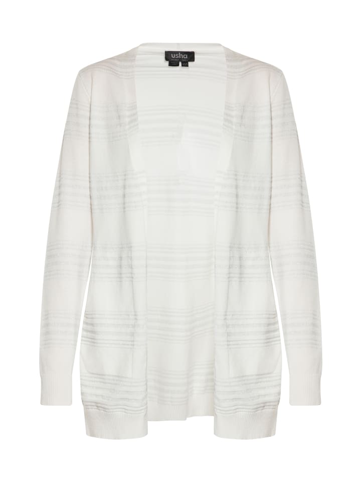 Damen Cardigan in Wollweiss