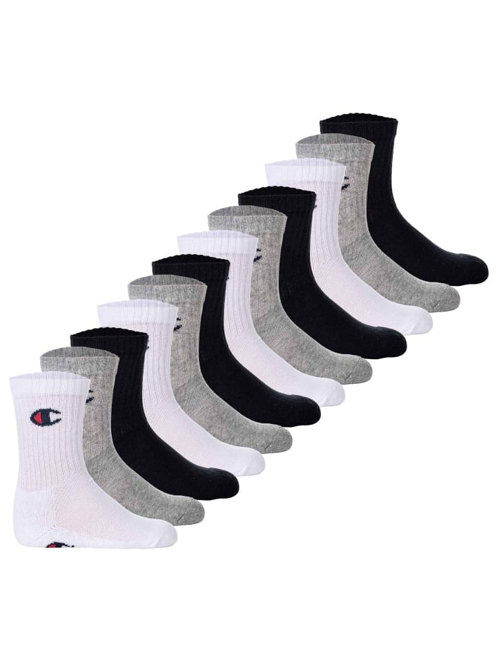 Socken 12er Pack in Schwarz/Grau/Weiß