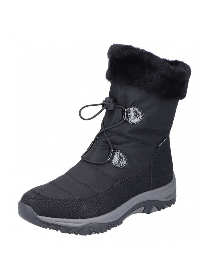 Schnürstiefel in Schwarz