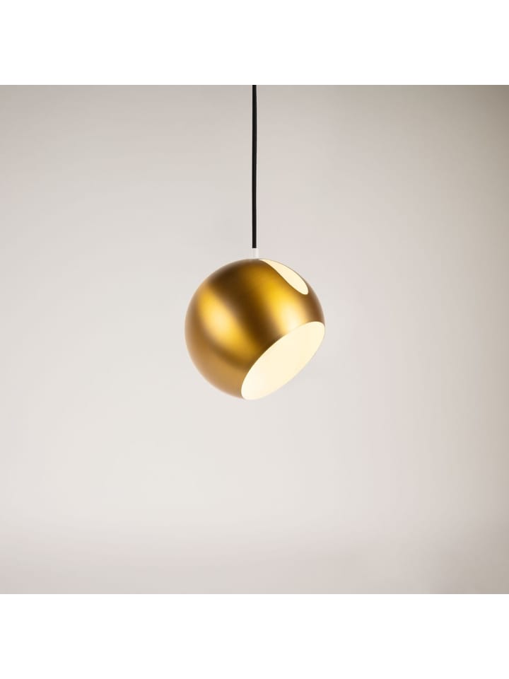 Pendelleuchte Ball tauschbarer Schirm in Gold