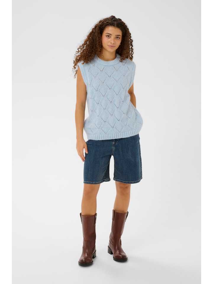 Jeansshorts PolinaSZ Gerade Passform in Medium Blue Denim