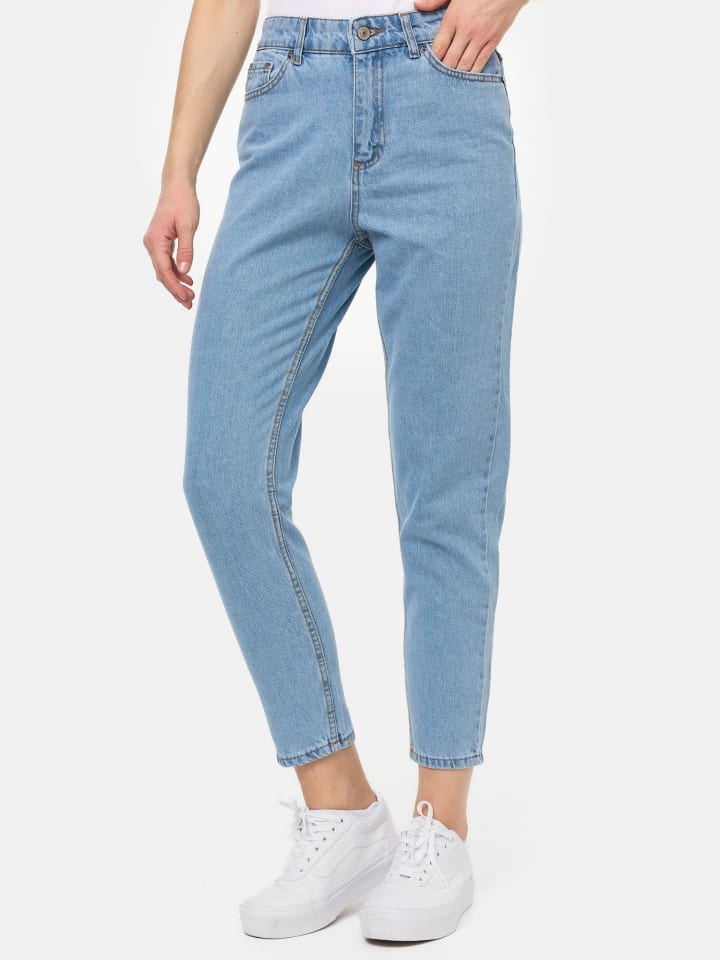 Mom Fit Jeans "F129" in Hellblau