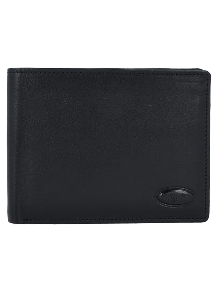 Monte Rosa Geldbörse RFID Leder 12,5 cm schwarz