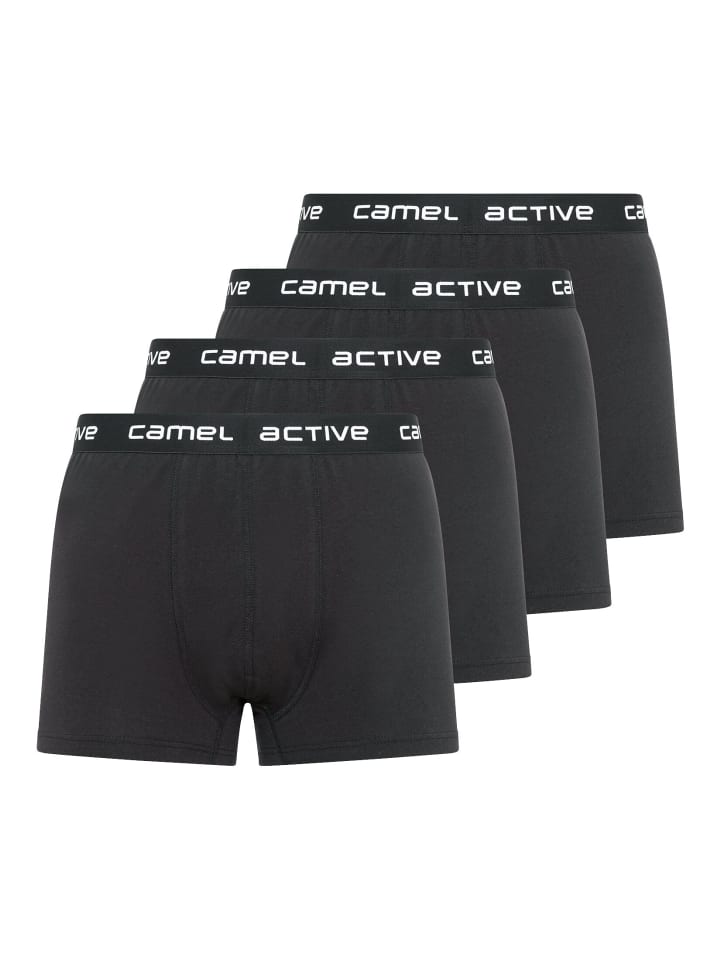 Boxershorts im 4er-Pack in Schwarz