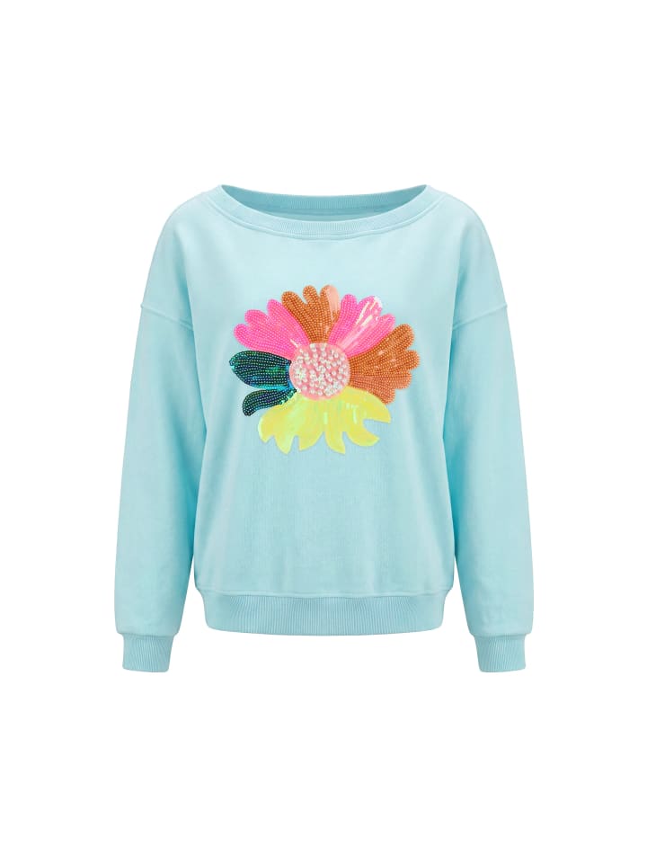 Women Sweatshirt in Aqua