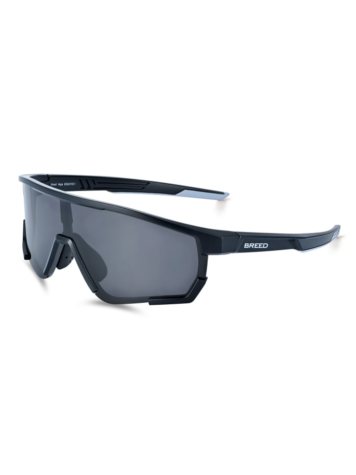Polarisierte Sonnenbrille "Vega" in Schwarz/Schwarz