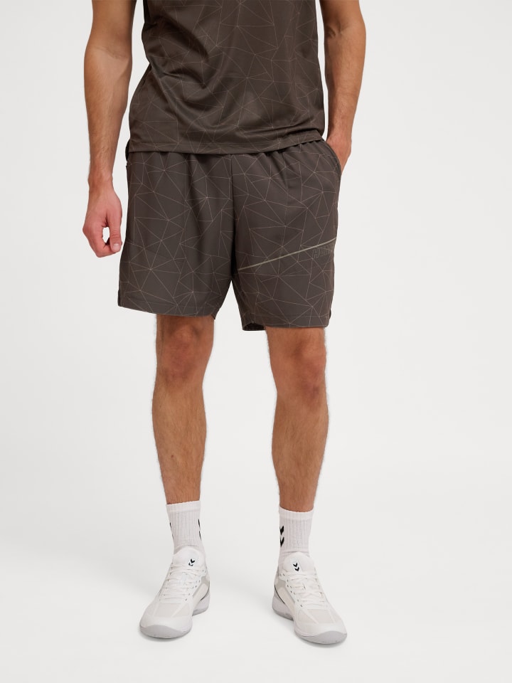 Kurze Hose Hmlcourt Paddeltennis Herren in TURKISH COFFEE