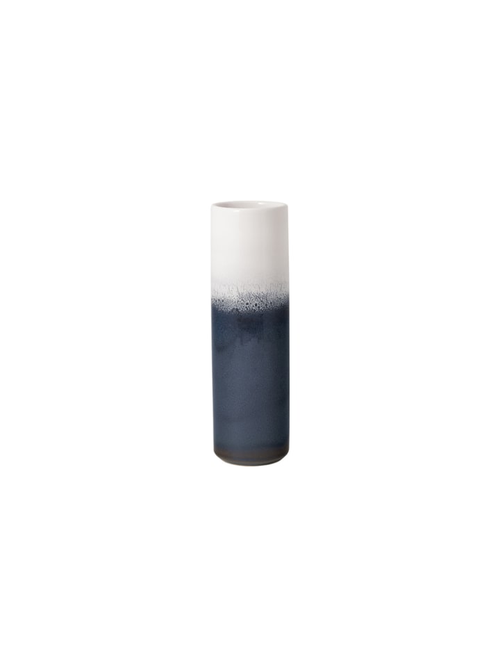Vase Lave Home in Weiß-Blau ↕ 25 cm