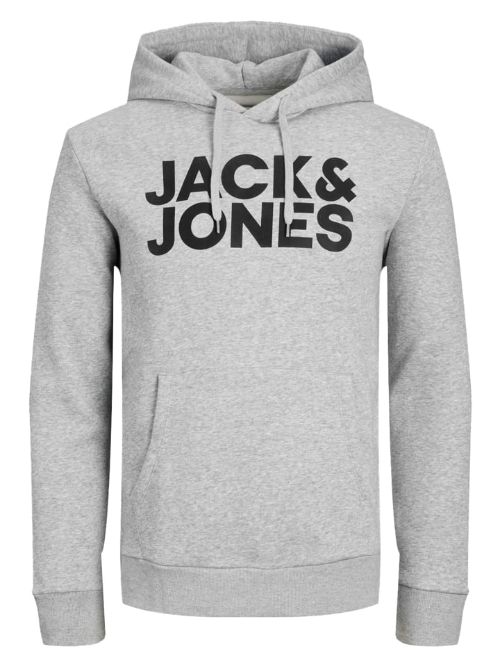 Sweatshirt / Hoodie Corp in Light Grey Melange