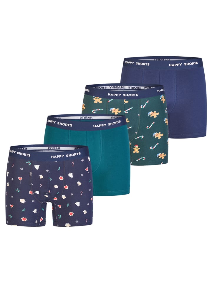 Boxer Christmas in navy/ green/X-mas