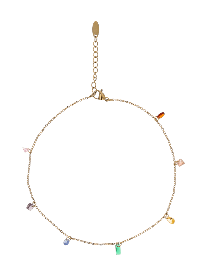 Women Station Bracelet in Gold Multicolor