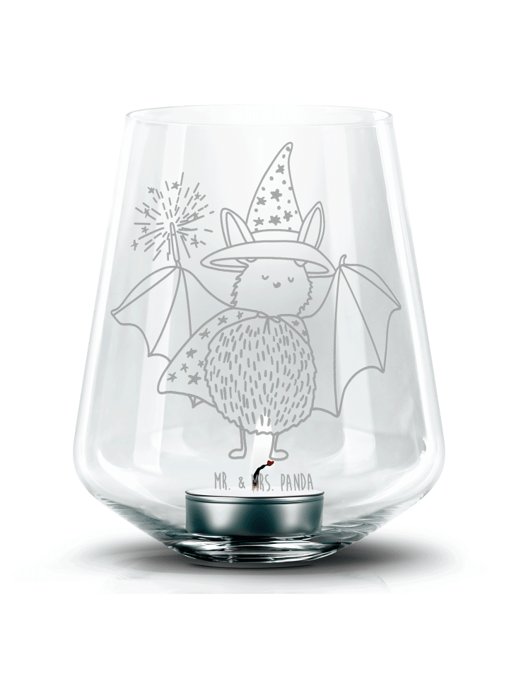 Laterne Fledermaus Zauberer ohne Spruch in Transparent