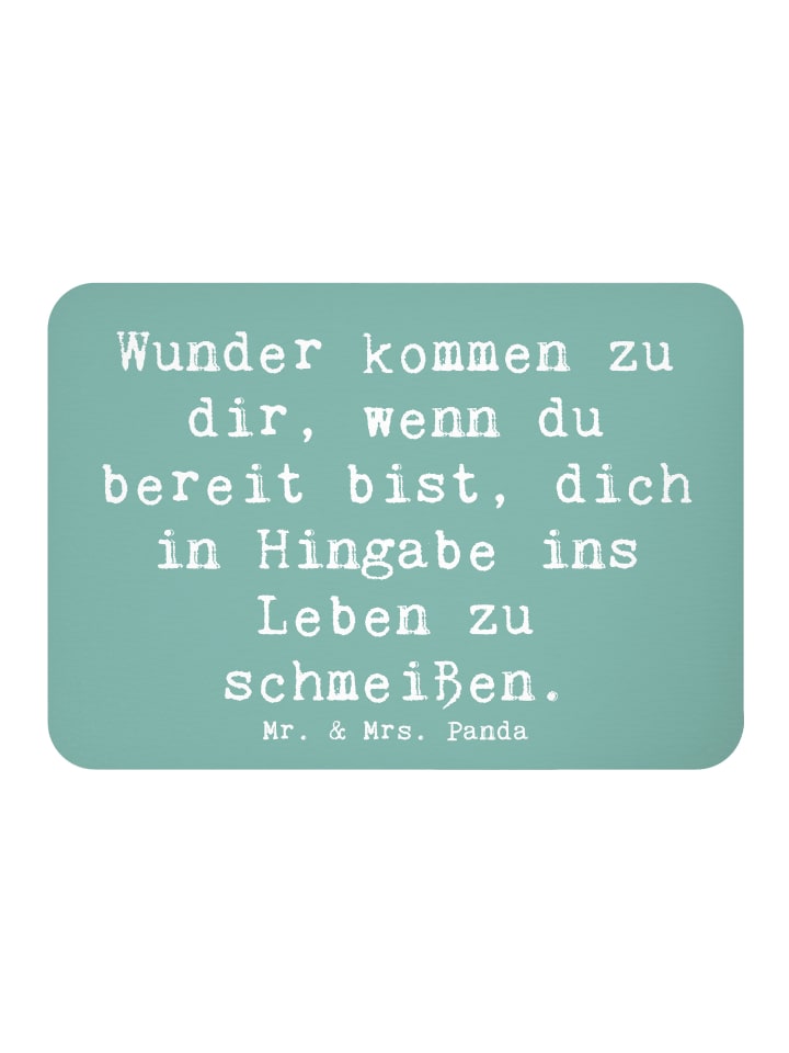Magnet Spruch Wunder Hingabe mit Spruch in Meeresbrise