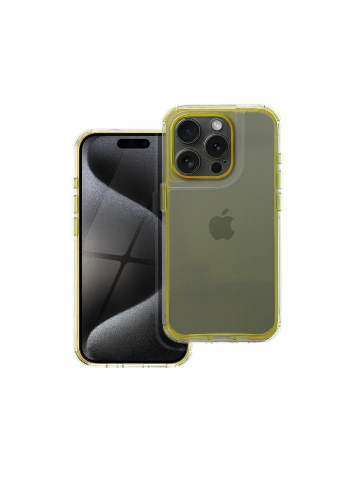 Matrix Clear Case Handyhülle kompatibel mit iPhone 16 Pro Max Gelb in Gelb