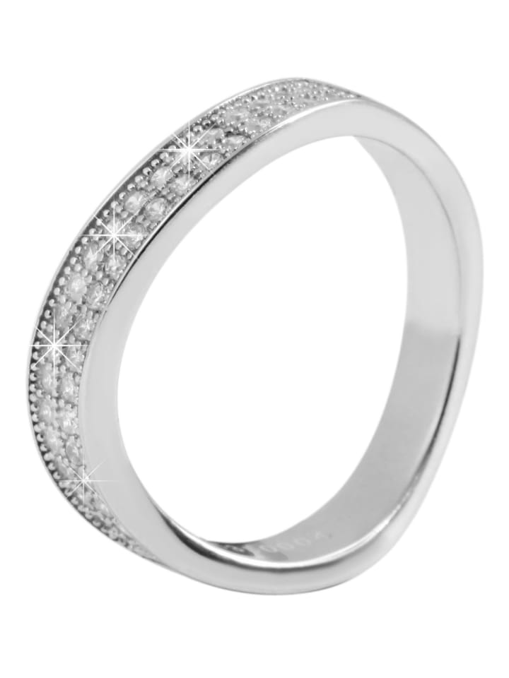 Damen Ring aus 925 Silber mit Zirkonia in silber