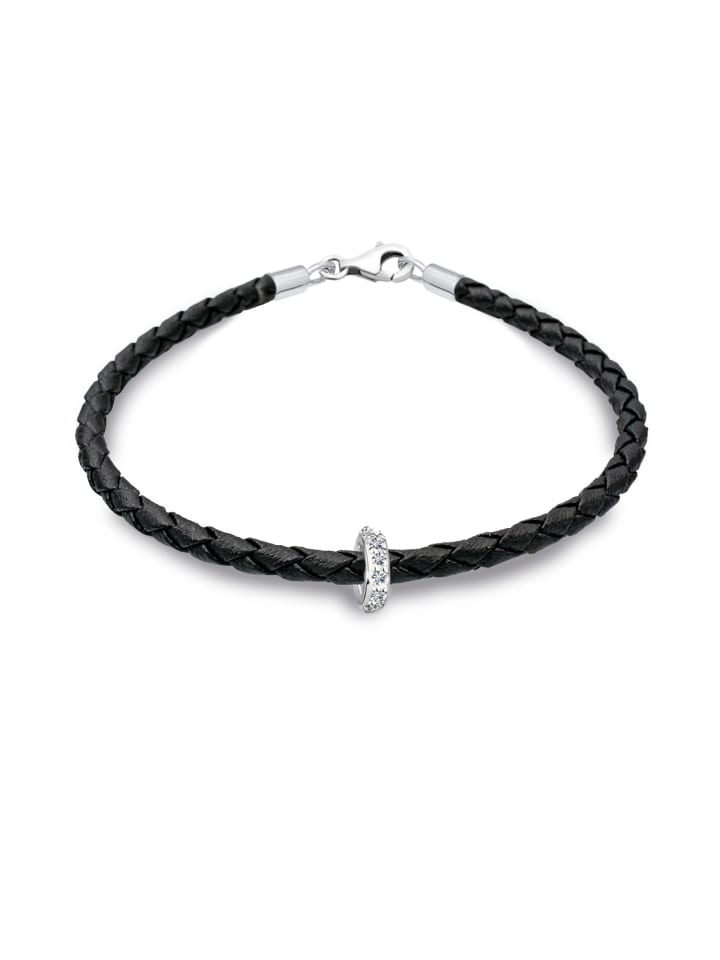Armband 925 Sterling Silber in Schwarz