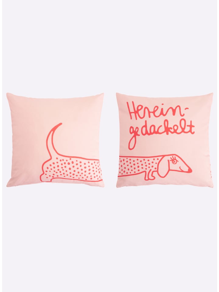 Kissenhülle in rose