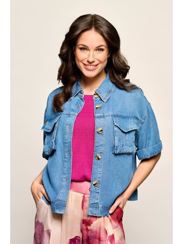Lina Jeansbluse Blau