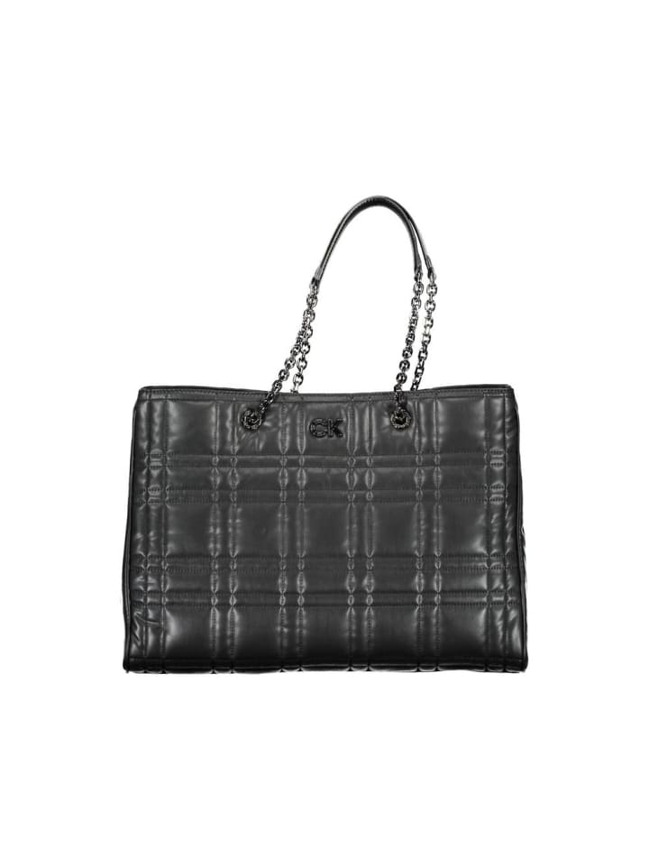 Schwarz Polyester Damen Handtasche