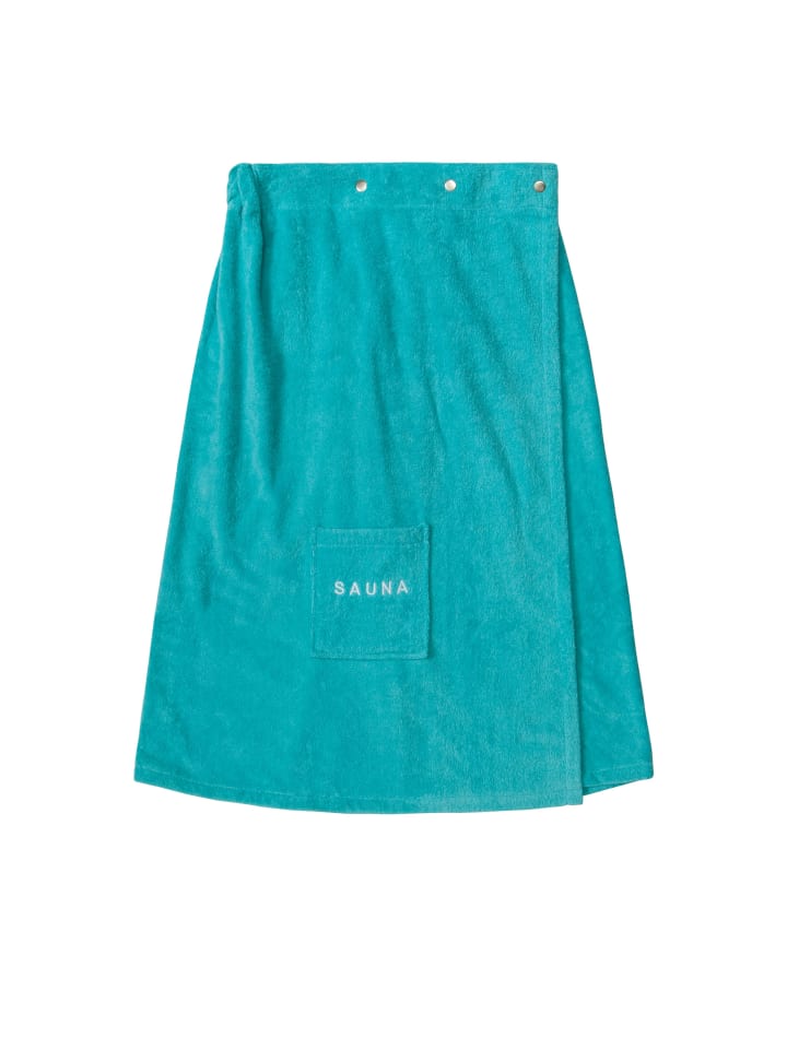 Sauna-Sarong in Türkis