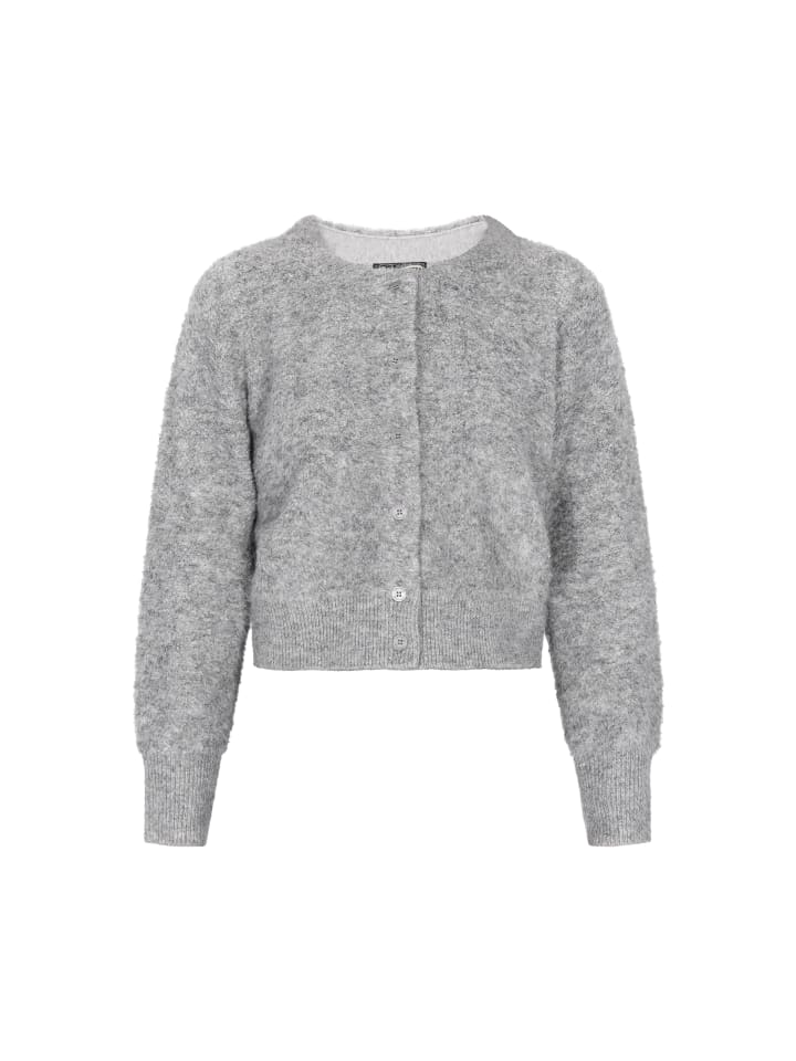 Women Cardigan in grey melange