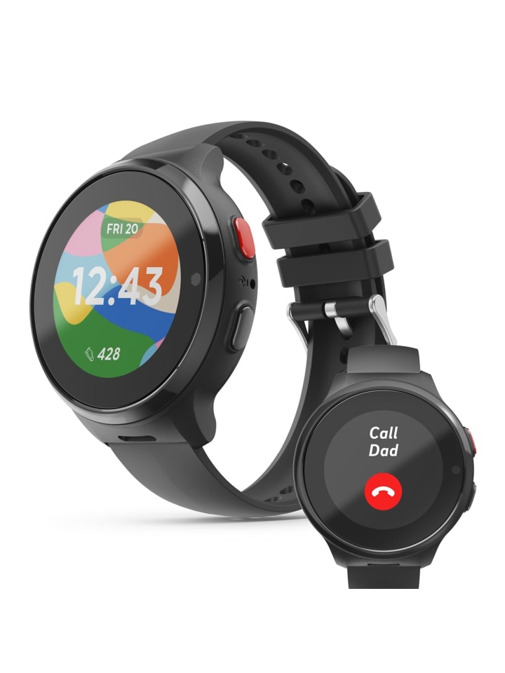 Smartwatch Kids m. GPS, SOS-Taste, Telefon, Black