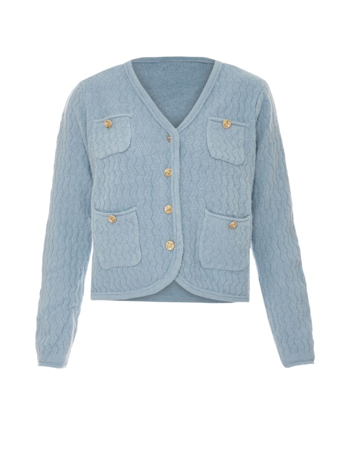 Women Strickjacke in Blau