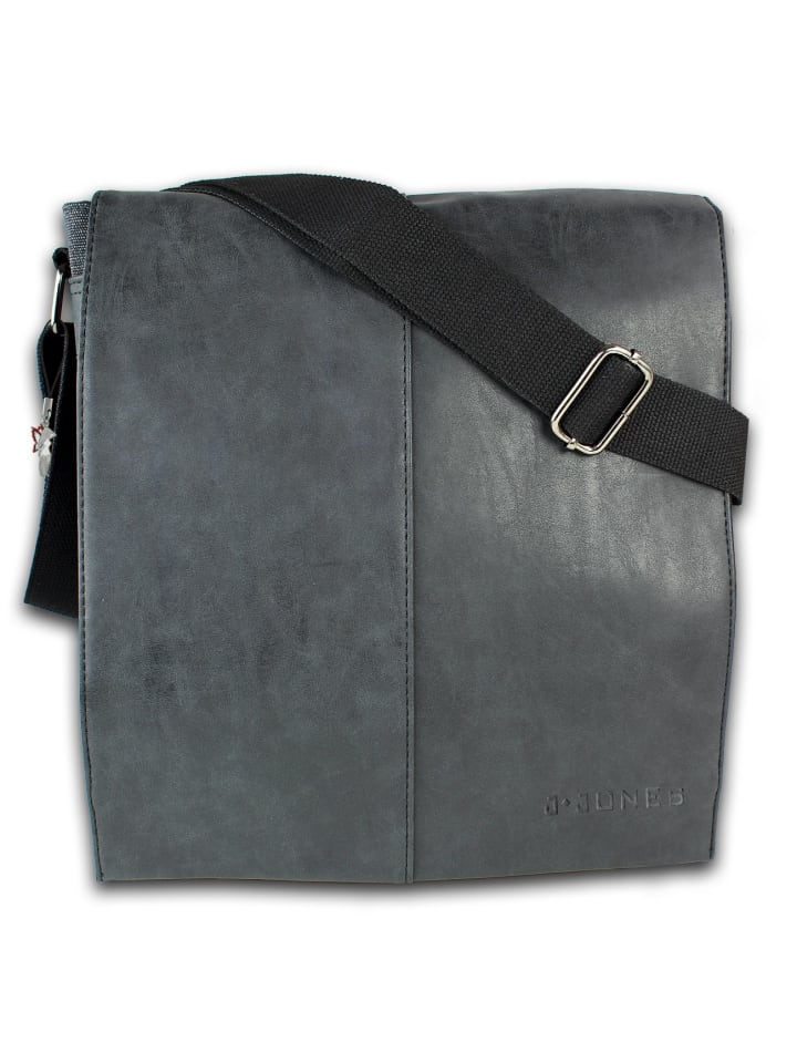 Messenger Bag, Schultertasche Canvas/Kunstleder ca. 28cm breit ca. 32cm hoch