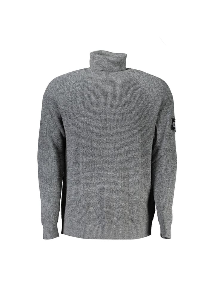 Grau Wolle Herren Pullover