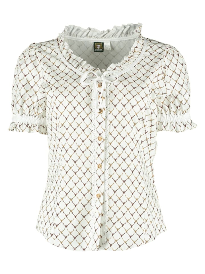 Bluse Poceu in mittelbraun