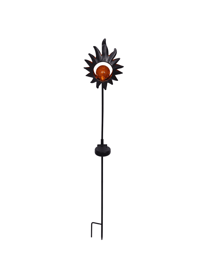 LED Solarleuchte "SONNE" in schwarz