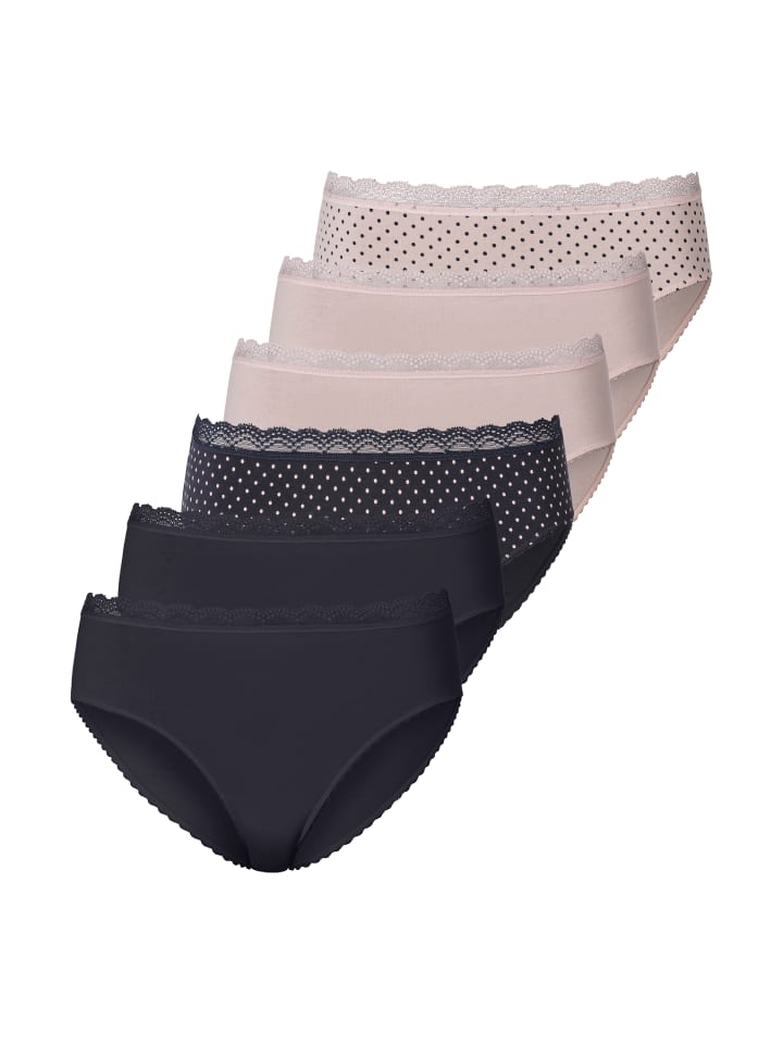 Jazz-Pants Slips in navy/rose