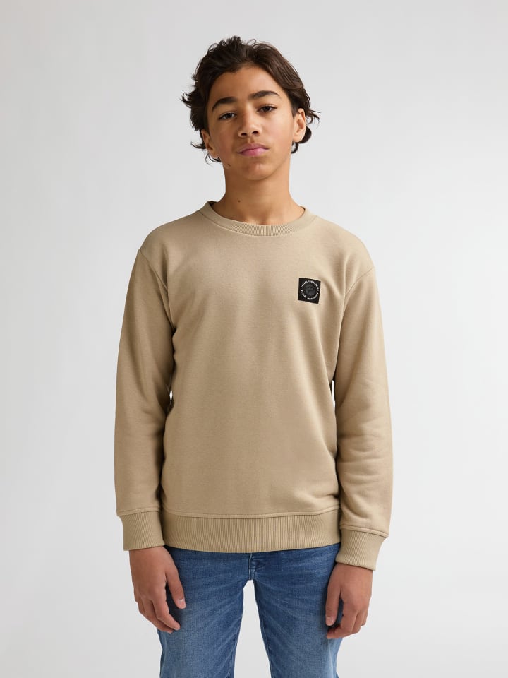 Rundhals-Sweatshirt Coyote in Braun