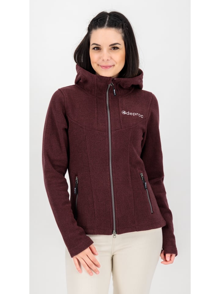 Strickfleecejacke GLORY MAY in Lila