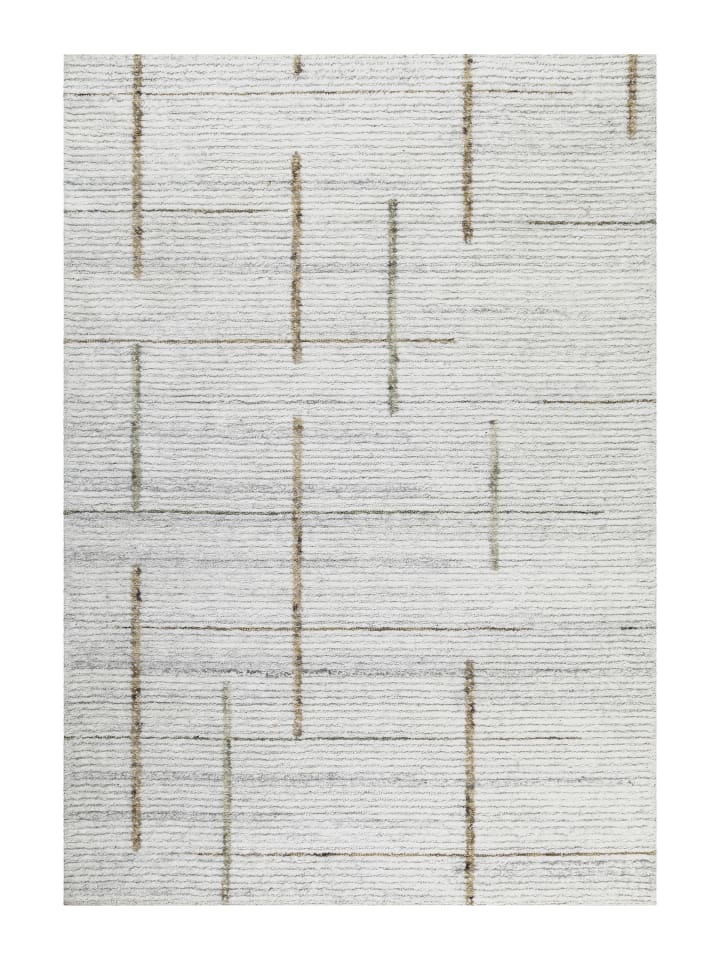 Teppich "Hamptons TWENTYTWO" in Perl Weiß/Sand Beige/Elfenbein Weiß