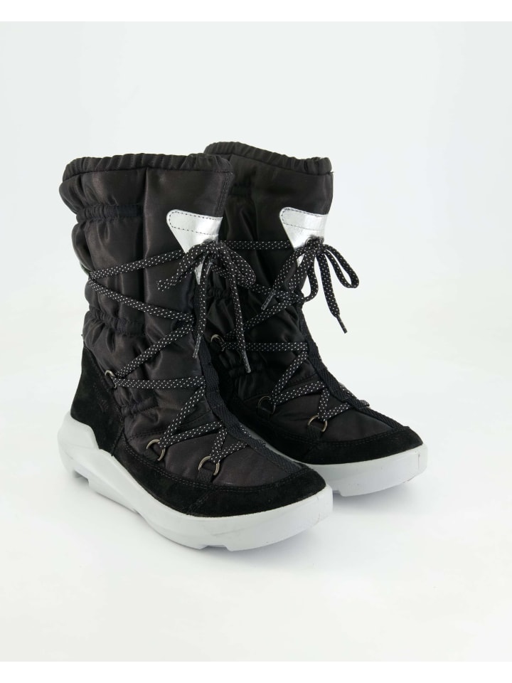 Schnürstiefel in Schwarz