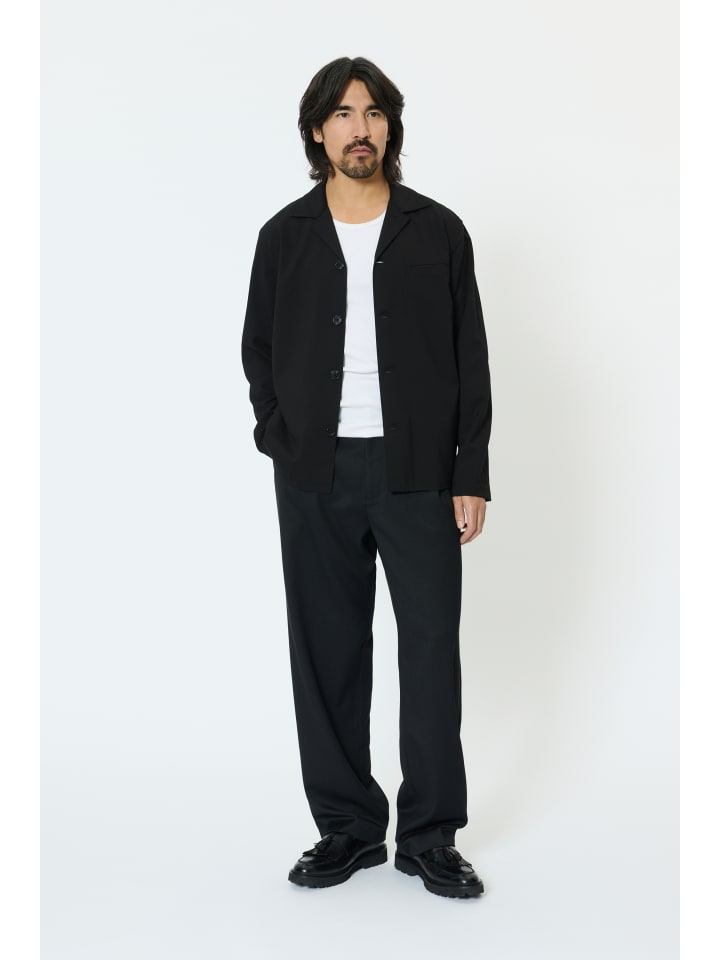 Overshirts MAlanden Gerade Passform in Black