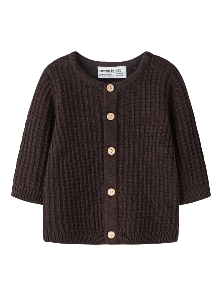 Strickjacke in Chocolate Plum1
