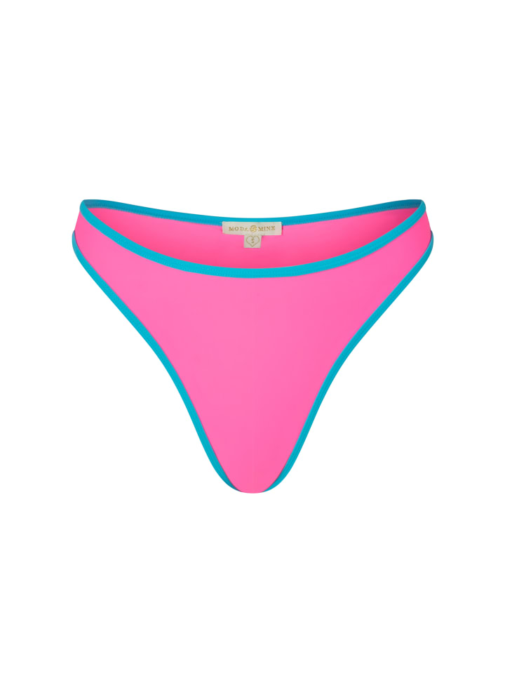 Bikinihose Contrast Binding in Candy Pink