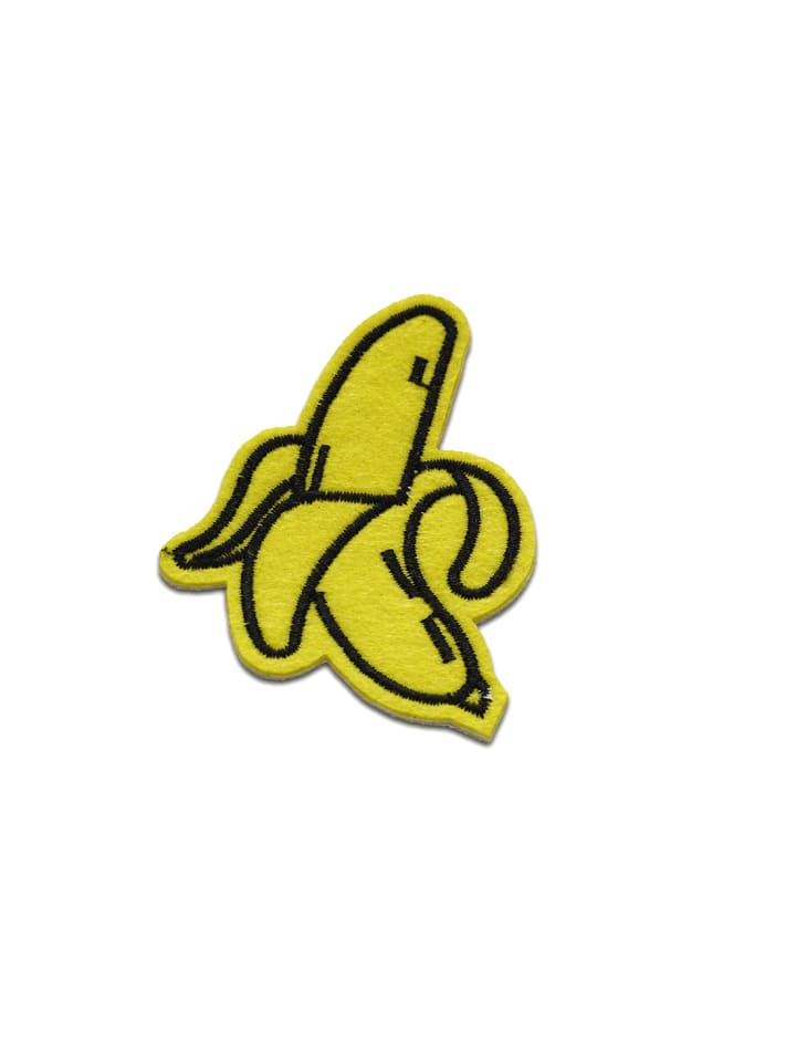 Banane Obst FruchtApplikation Bügelbild inGelb