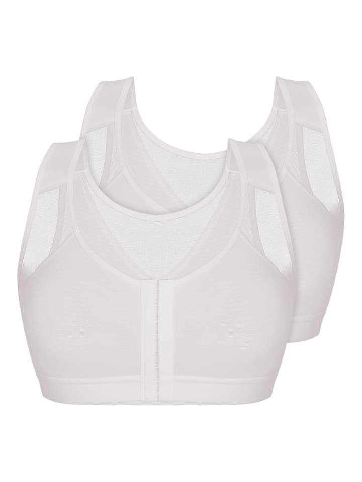 2er Pack Soft-BH Vorderverschluss in white