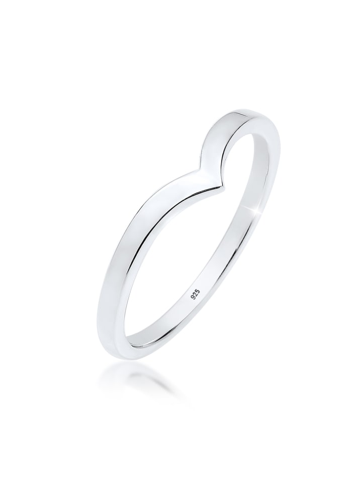 Ring 925 Sterling Silber Geo in Silber