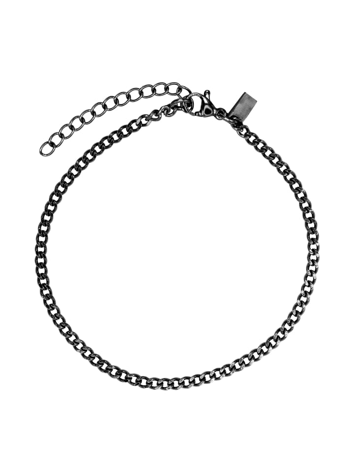 Gliederarmband für Herren Theo schwarz farben in schwarz