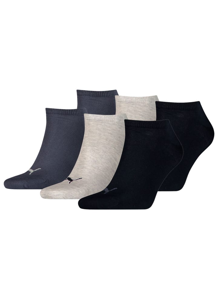 Socken PUMA UNISEX SNEAKER PLAIN 6P in 532 - navy/grey/nightshadow b