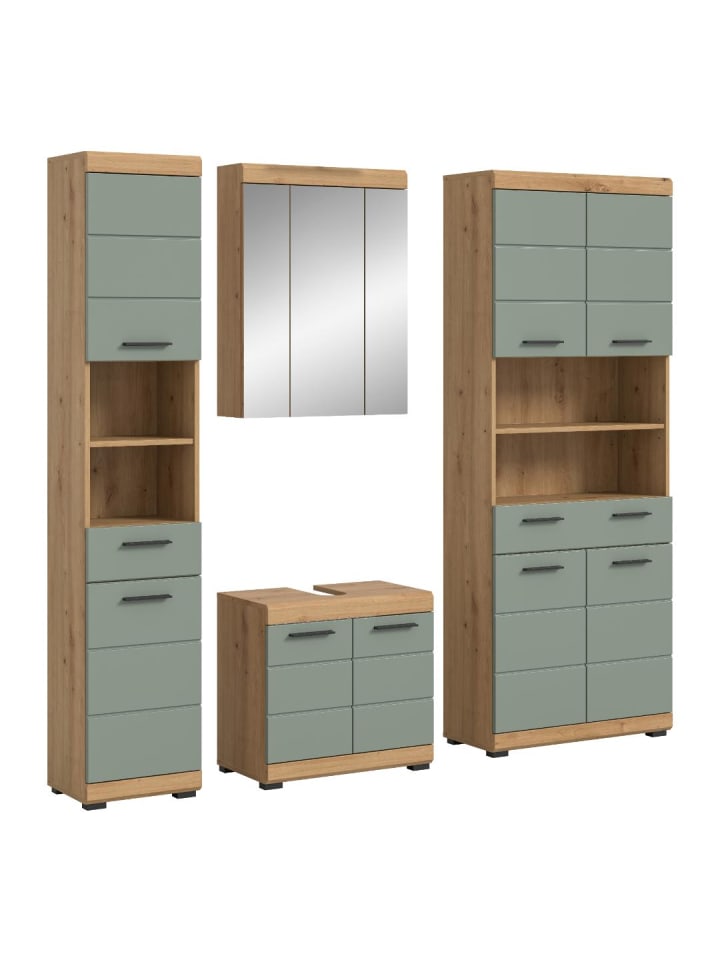 Badmöbelset Scout (4-teilig) Staubgrün 186 x 34 cm