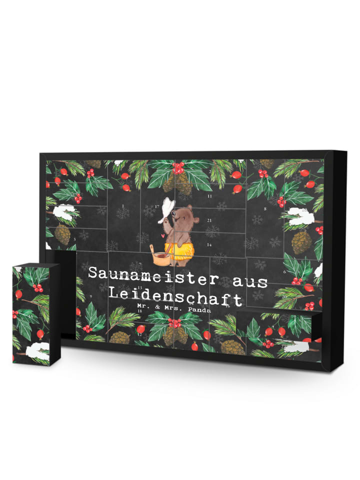 Adventskalender Saunameister Leidenschaft mit S... in Kreidetafel