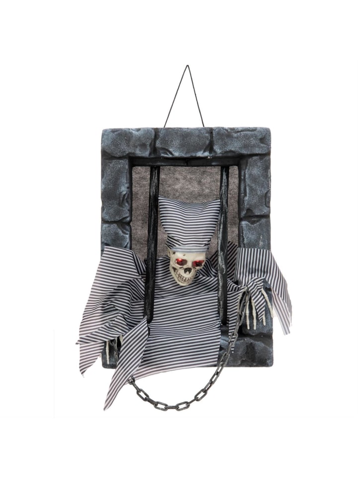 Halloween Figur Knasti Wandbild in grau - 46cm