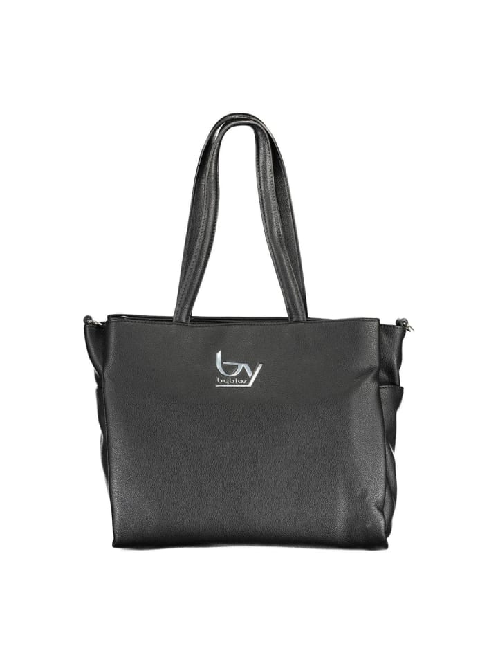 Schwarz Polyurethan Damen Handtasche