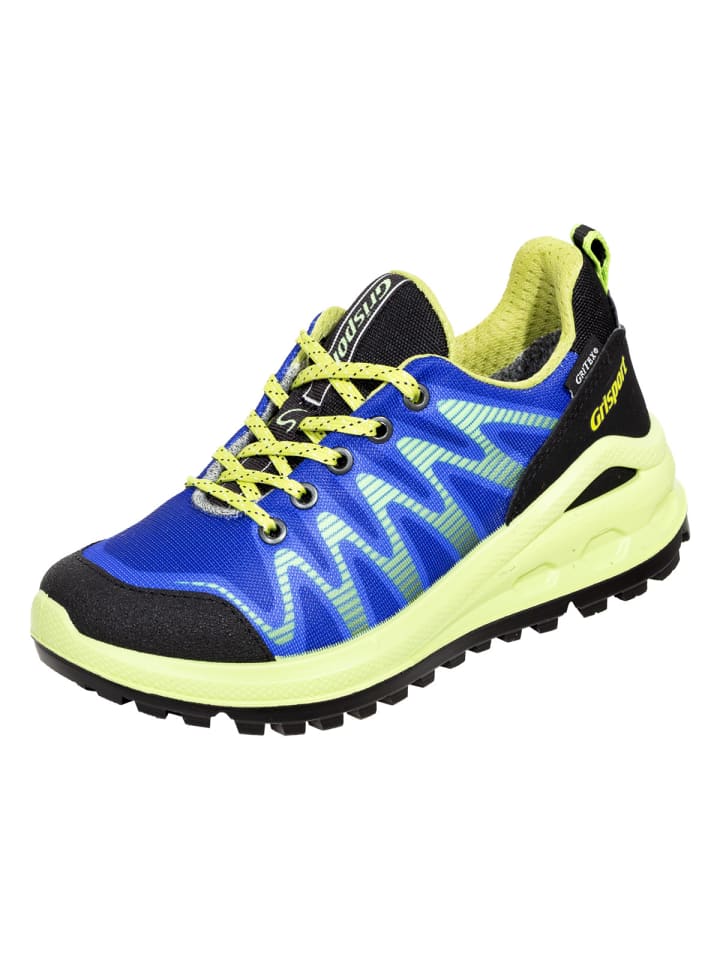 Freizeitschuhe Schnürschuh in blau/lime
