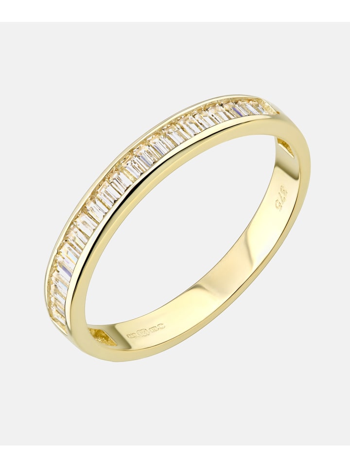 Eternity-Ring aus 375 Gelbgold mit Zirkonia
